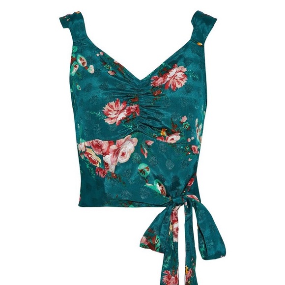 Walter Baker Brenda floral crop top SIZE MEDIUM - Picture 2 of 8